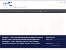 Tablet Screenshot of hpc-america.com